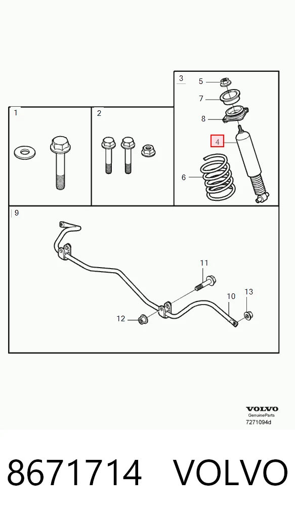 444212 Sachs Amortiguadores posteriores