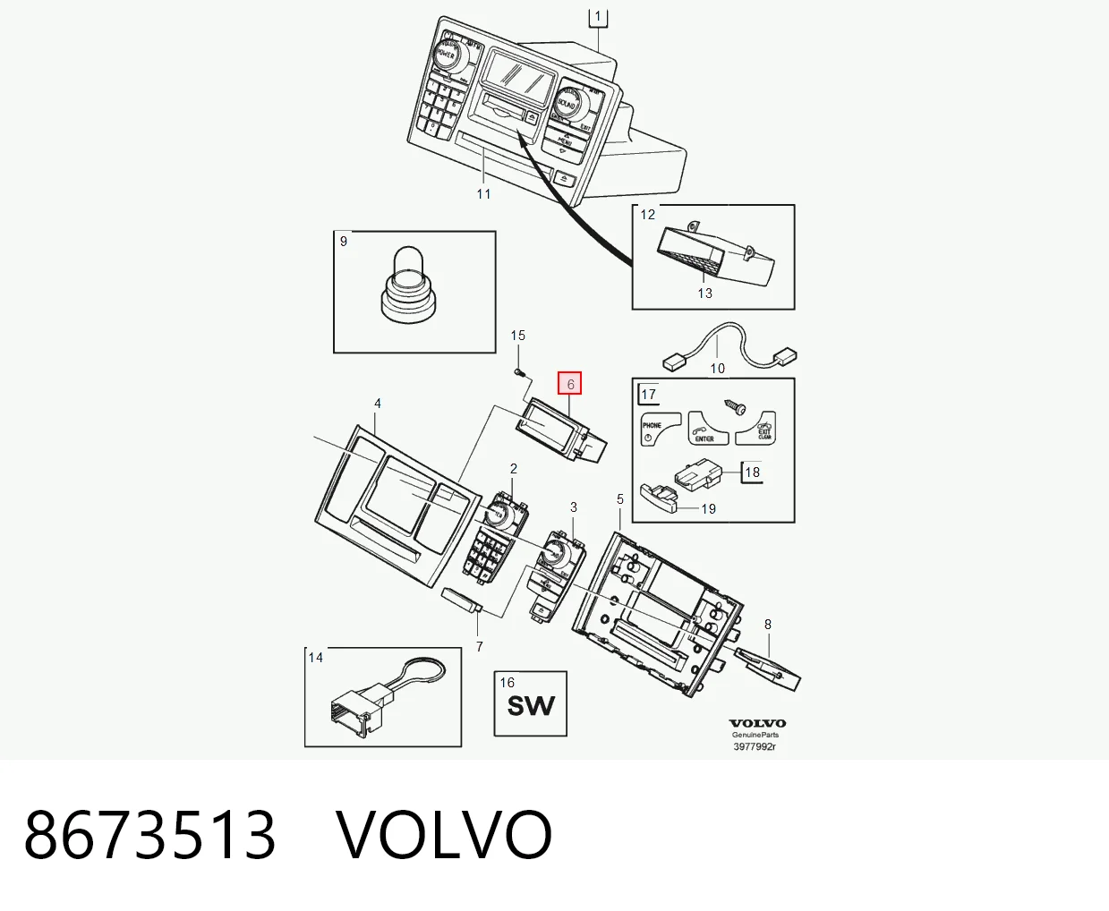 Pantalla multifunción Volvo XC90 SUV (2002 - 2015) precio, desde 126,32 EUR