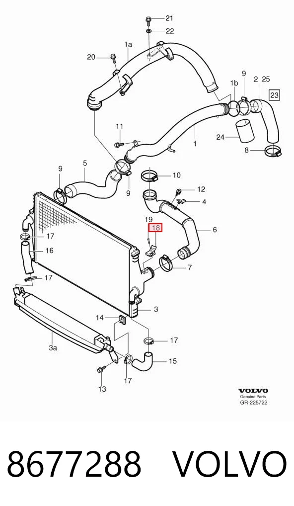8677288 Volvo Sensor De Presion Del Colector De Admision