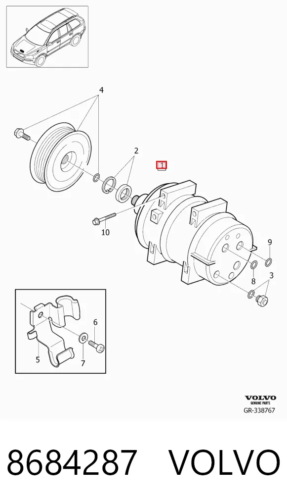 8684287 Volvo Compresor climatizador