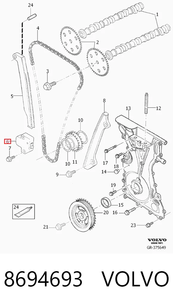 Comprar Tensor de cadena de distribución Ford Escape II DM2