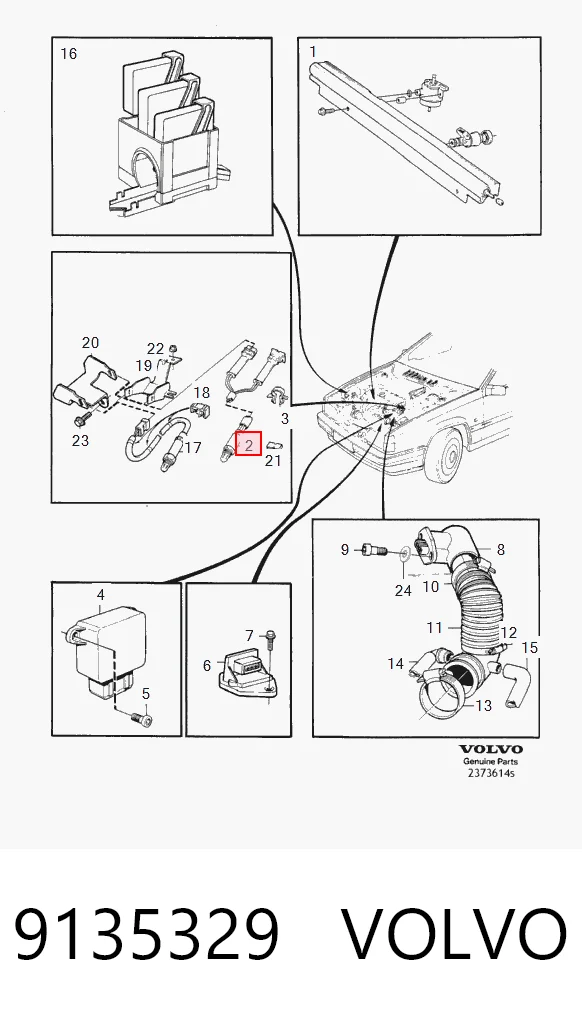 9135329 Volvo Sonda lambda (NOx, O2)