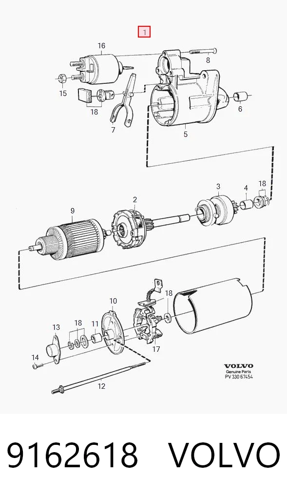 9162618 Volvo Arranque motores