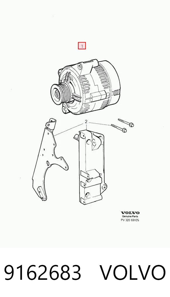 9162683 Volvo Alternador de coche