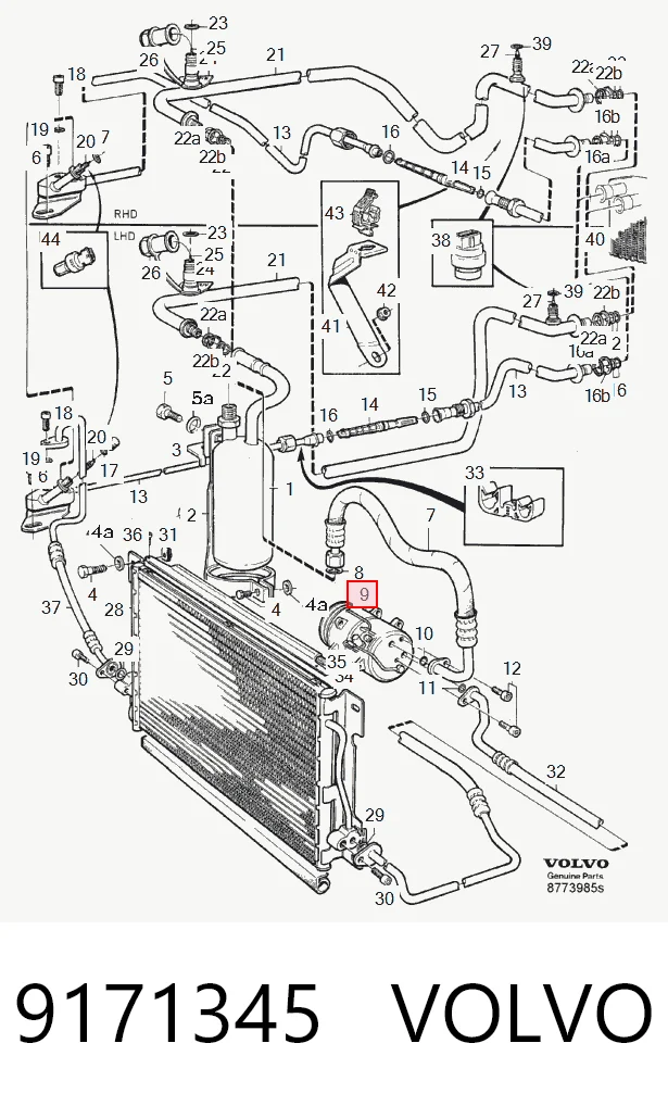 9171345 Volvo Compresor climatizador