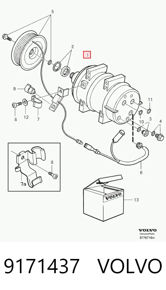 9171437 Volvo Compresor climatizador