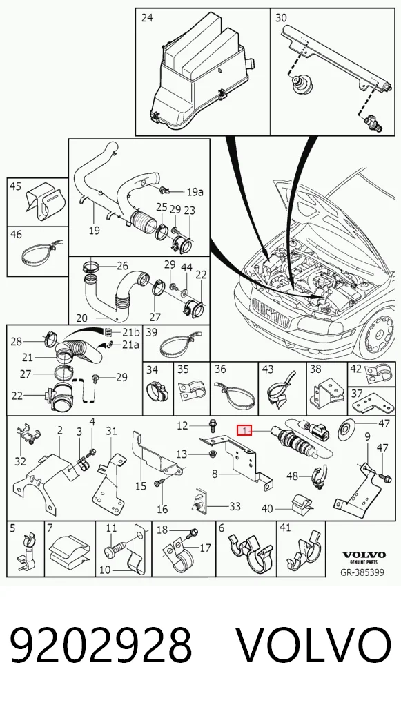 9470981 VAG Sensor de oxígeno previo al catalizador