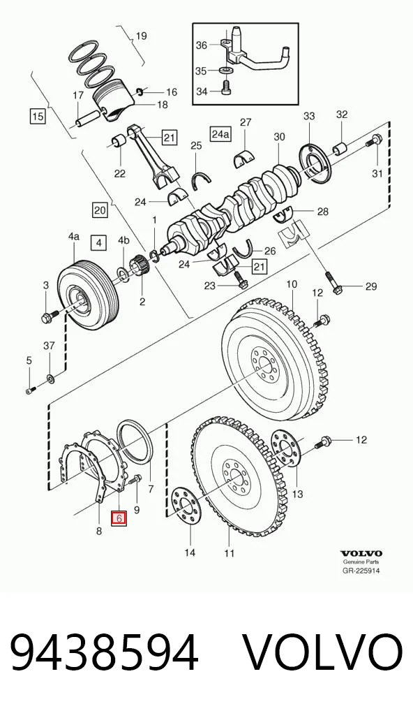 Comprar Retén trasero del cigüeñal Volkswagen Transporter  70B, 70C, 7DB, 7DK, 70J, 70K, 7DC, 7DJ a bajo precio