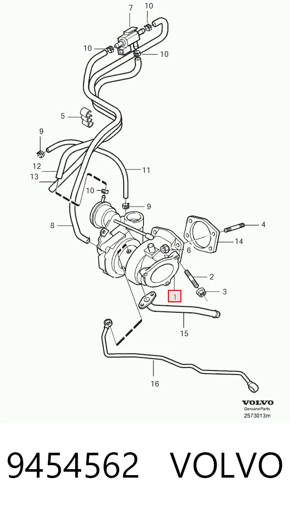 9454562 Volvo Turbo para motor
