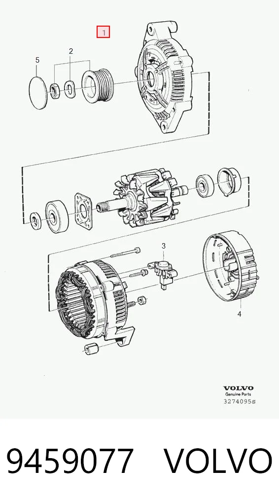 9459077 Volvo Alternador de coche