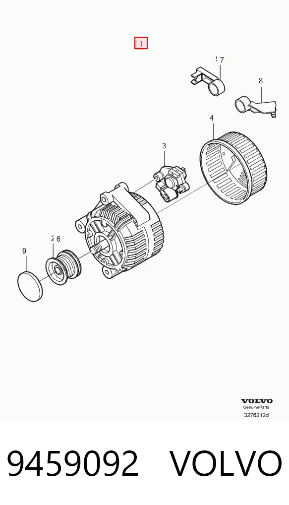 9459092 Volvo Alternador de coche
