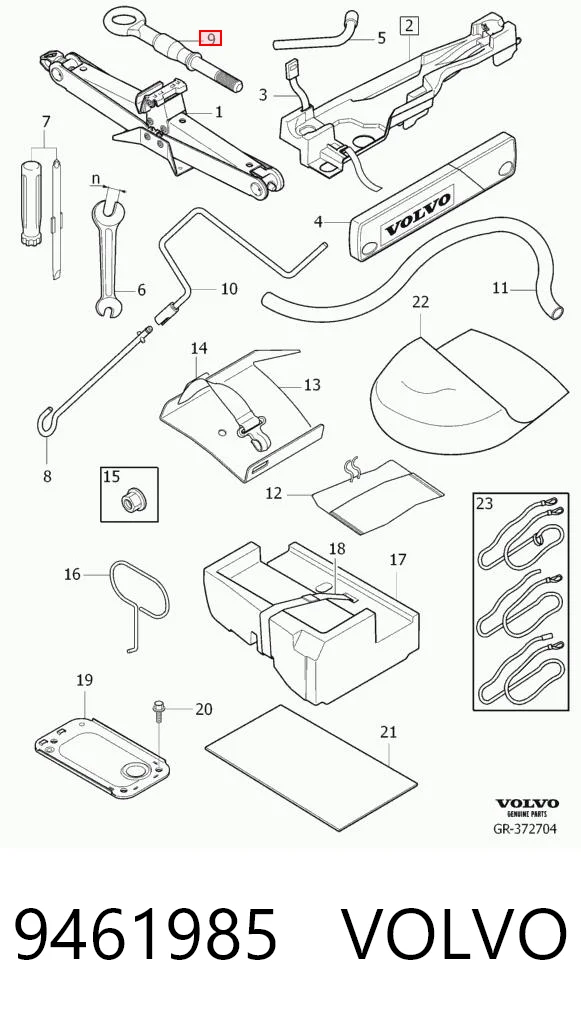 9461985 Volvo Enganche de bola de remolque