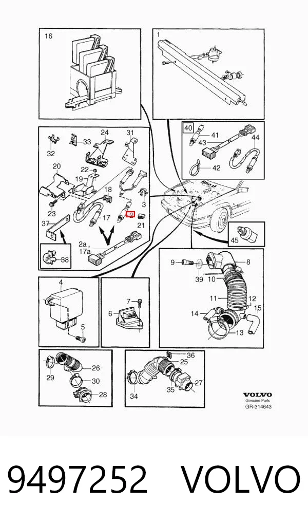 9497252 Volvo Sonda lambda (NOx, O2)
