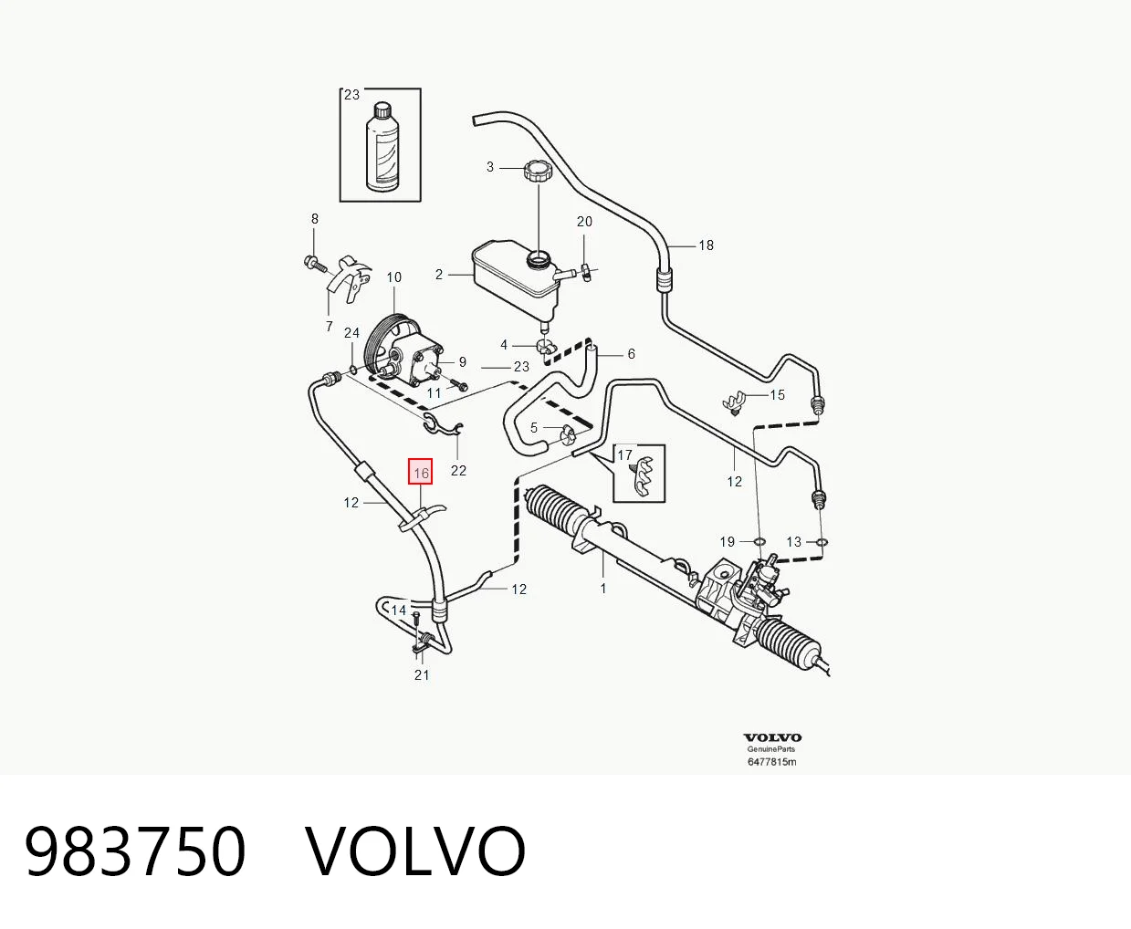 Abrazadera plástica universal 5003085015 Renault (RVI)