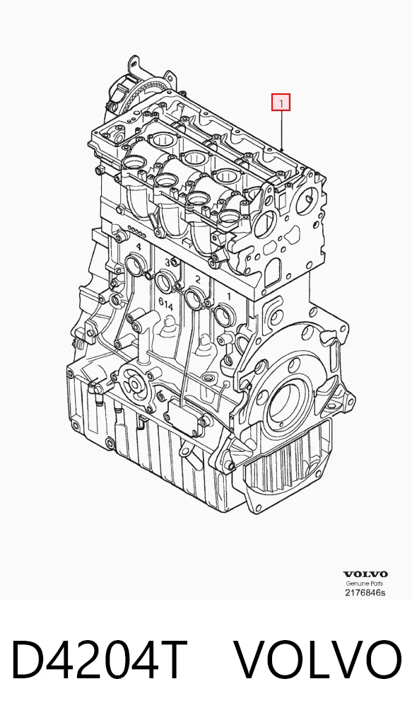 D4204T Volvo Motor completo