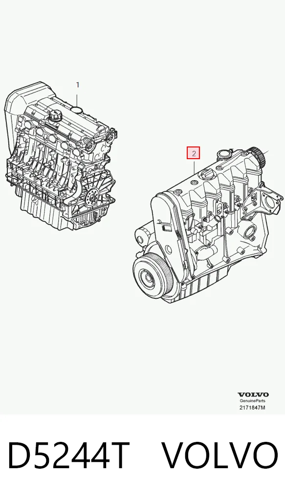 D5244T Volvo Motor completo