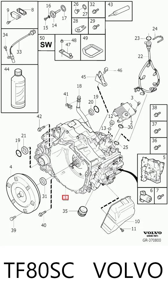 TF80SC Volvo Transmisión automática