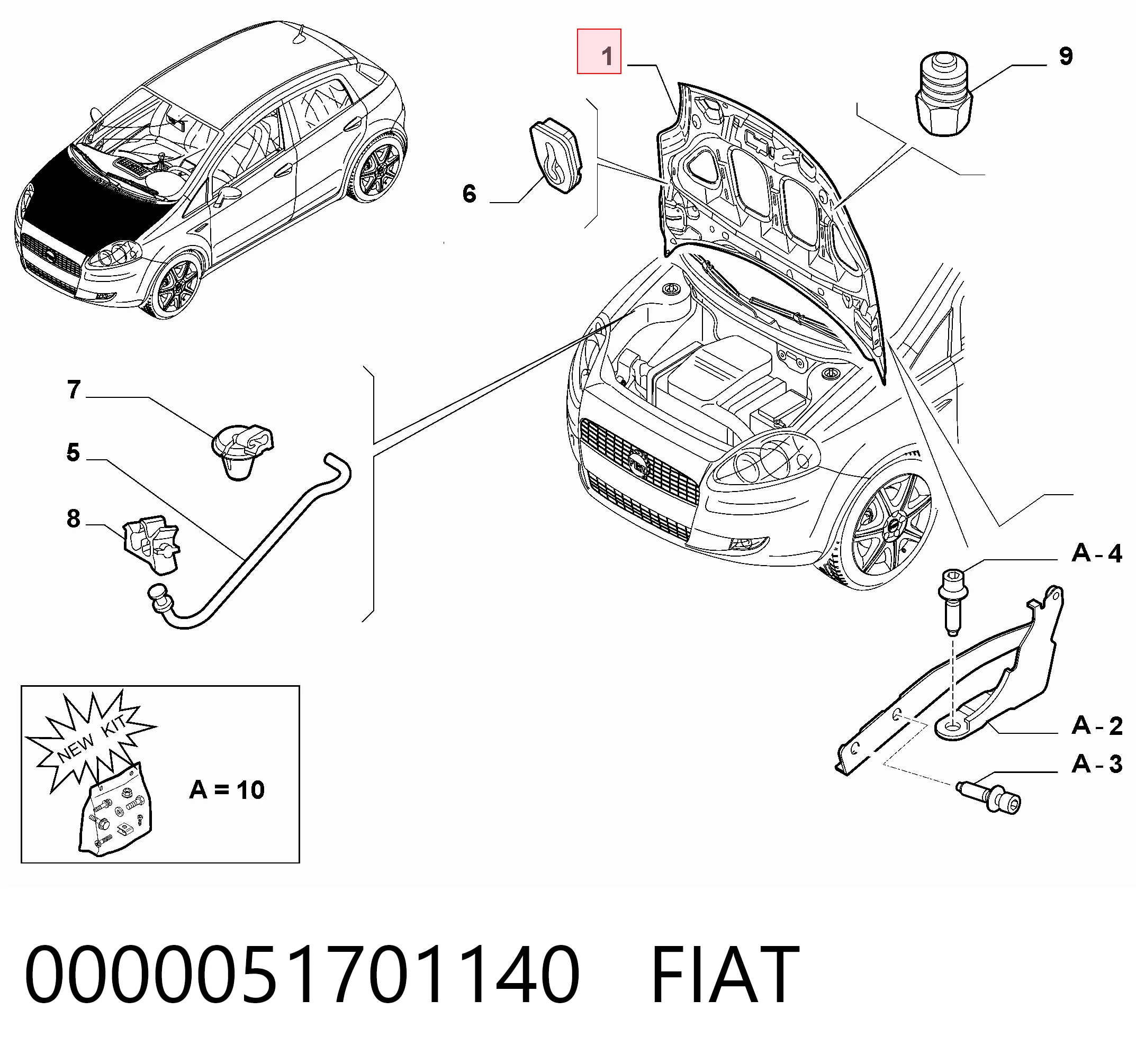 Comprar Capó Fiat Punto GRAND 199