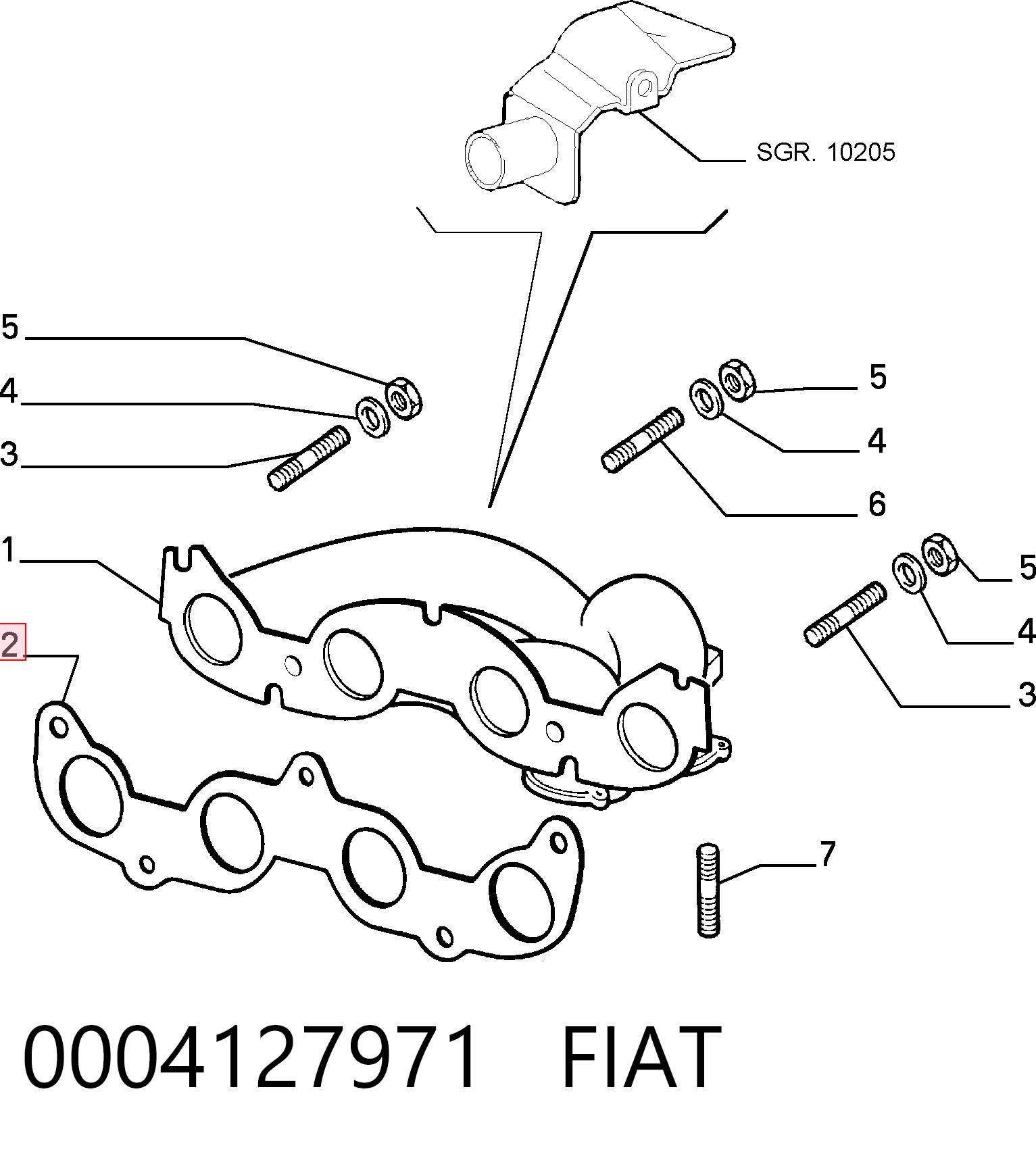 Junta colector escape Seat Ibiza I hatchback (021A) (1984 - 1993) precio, desde 3,18 EUR