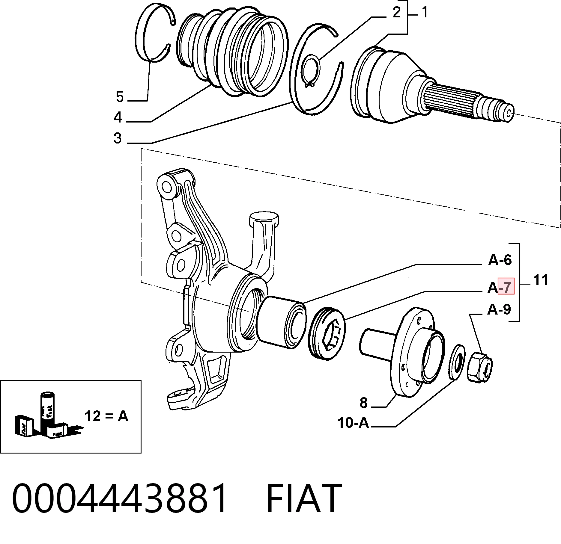 0004443881 Fiat/Alfa/Lancia