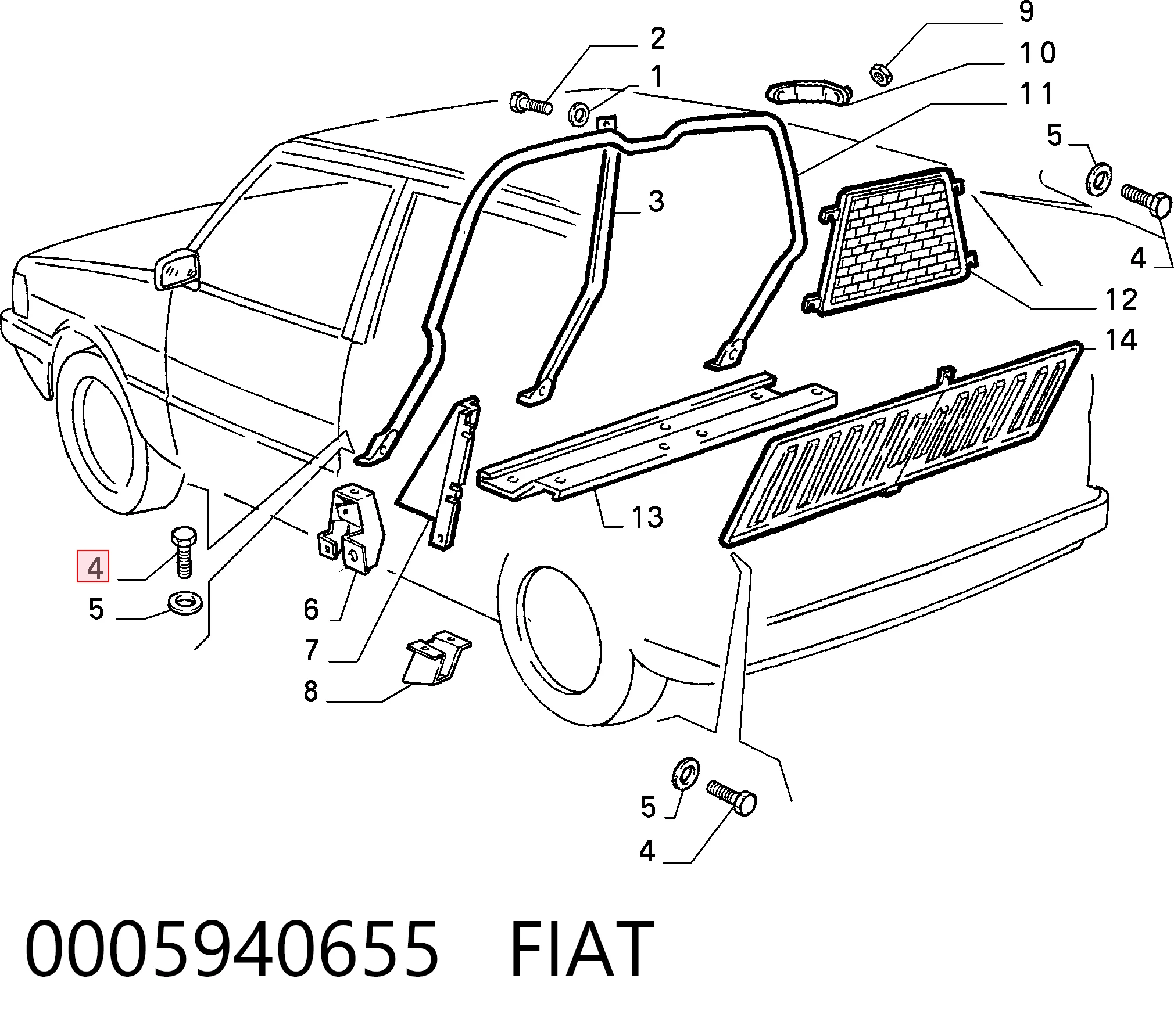 0005940655 Fiat/Alfa/Lancia