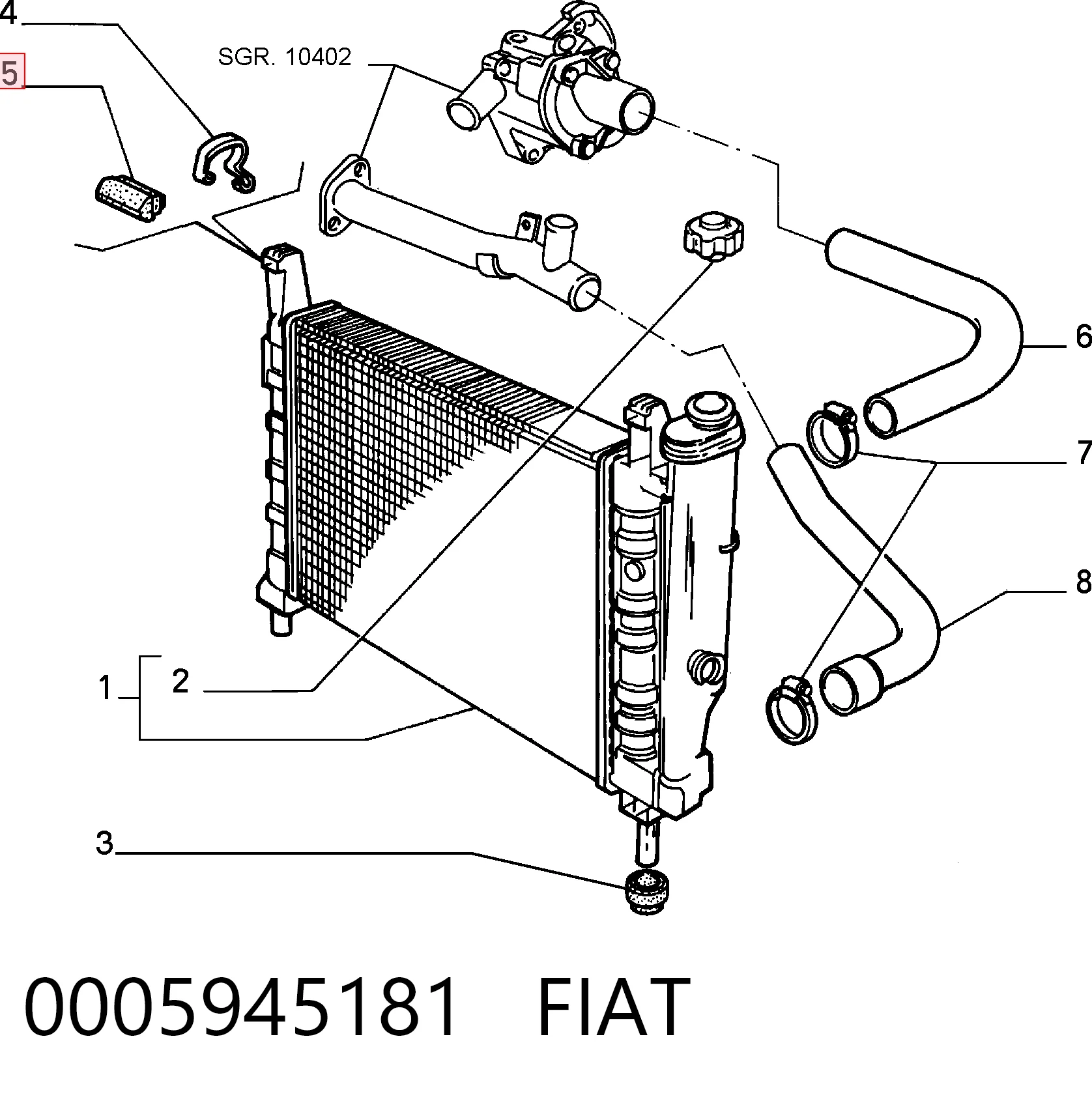 0005945181 Fiat/Alfa/Lancia
