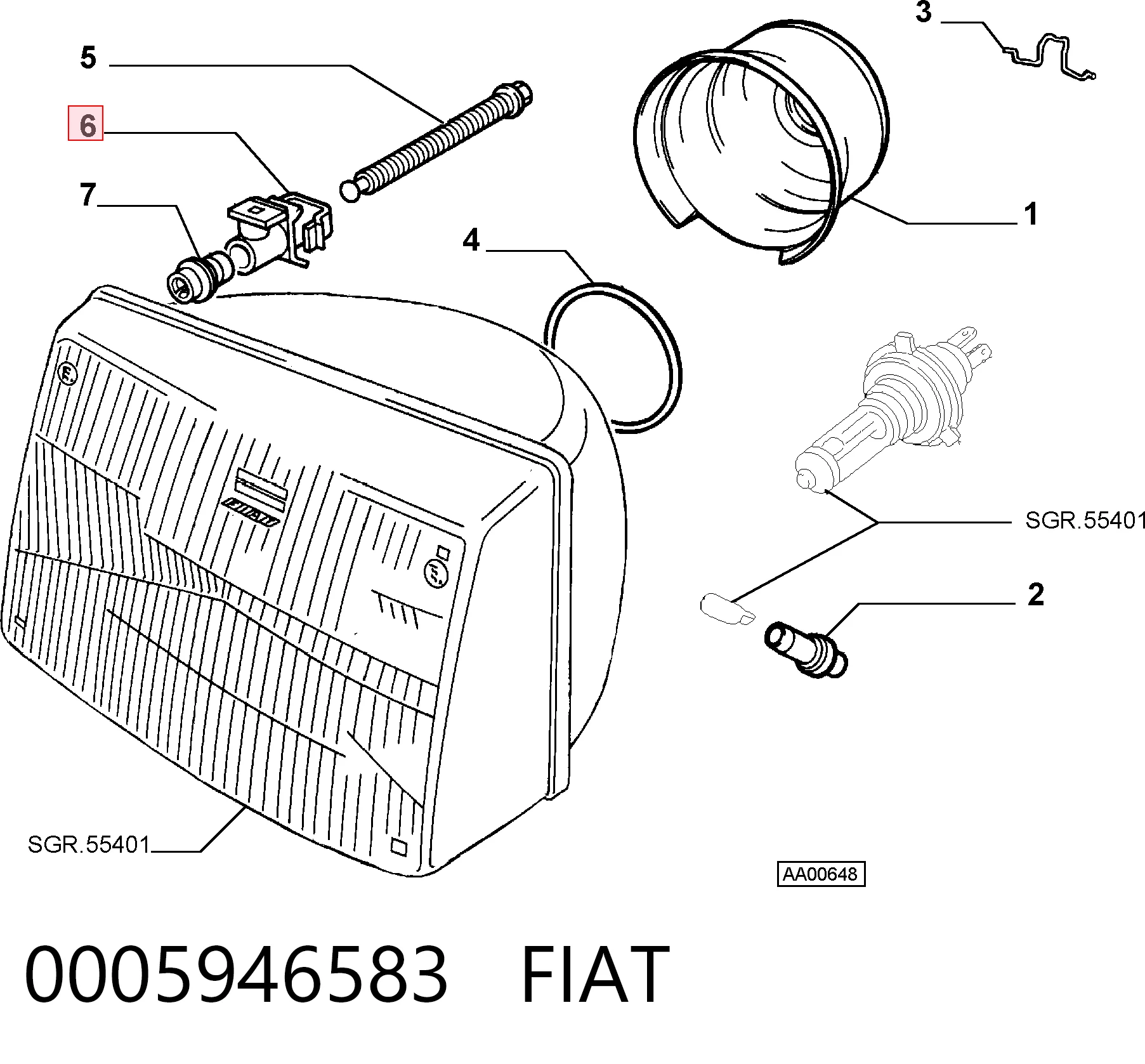 0005946583 Fiat/Alfa/Lancia