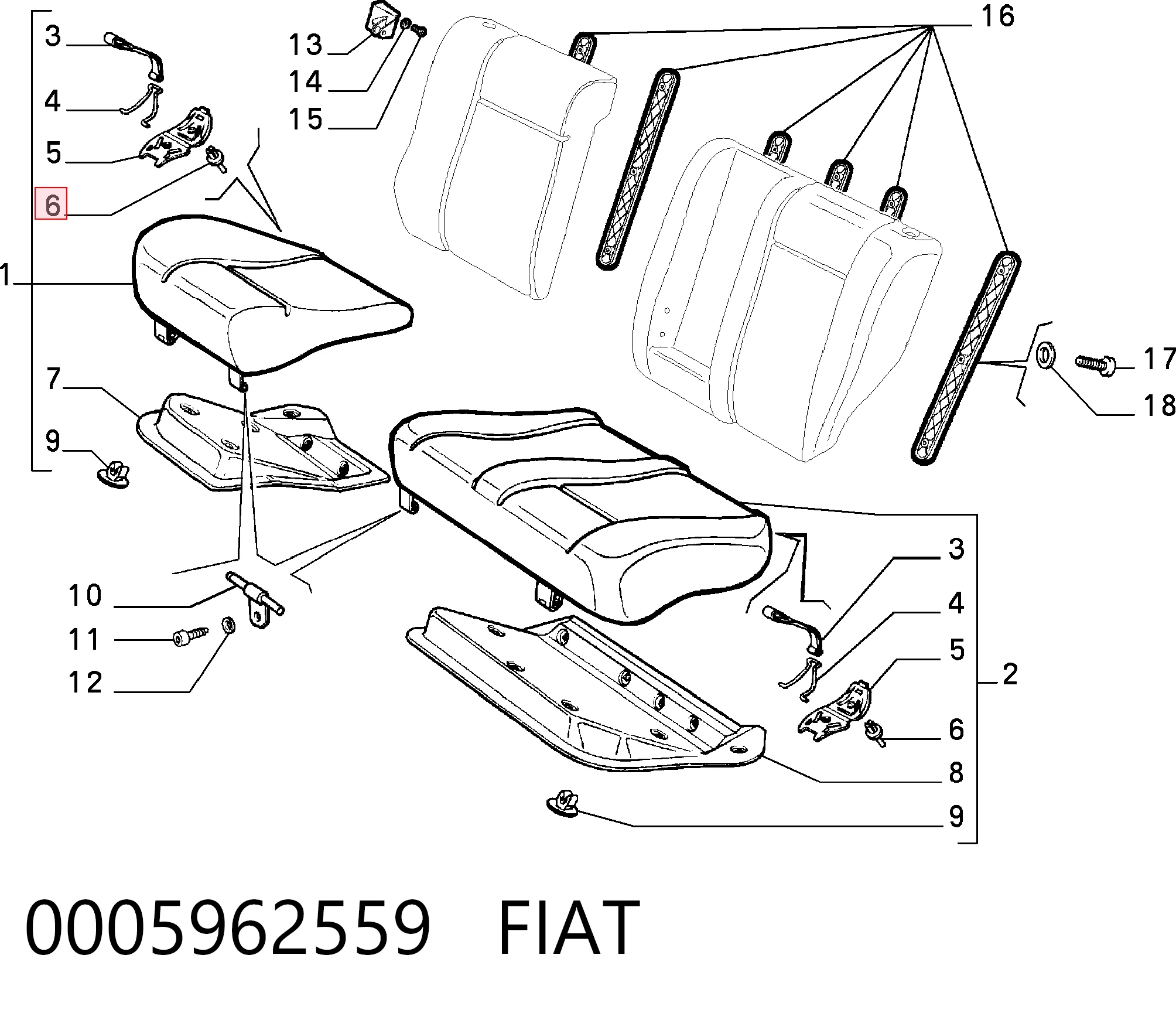 0005962559 Fiat/Alfa/Lancia