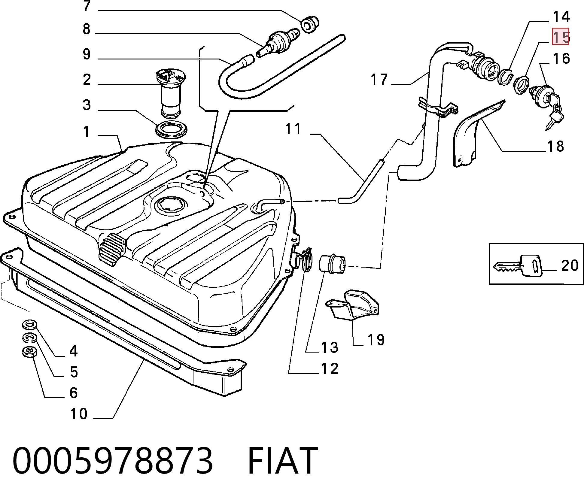0005978873 Fiat/Alfa/Lancia