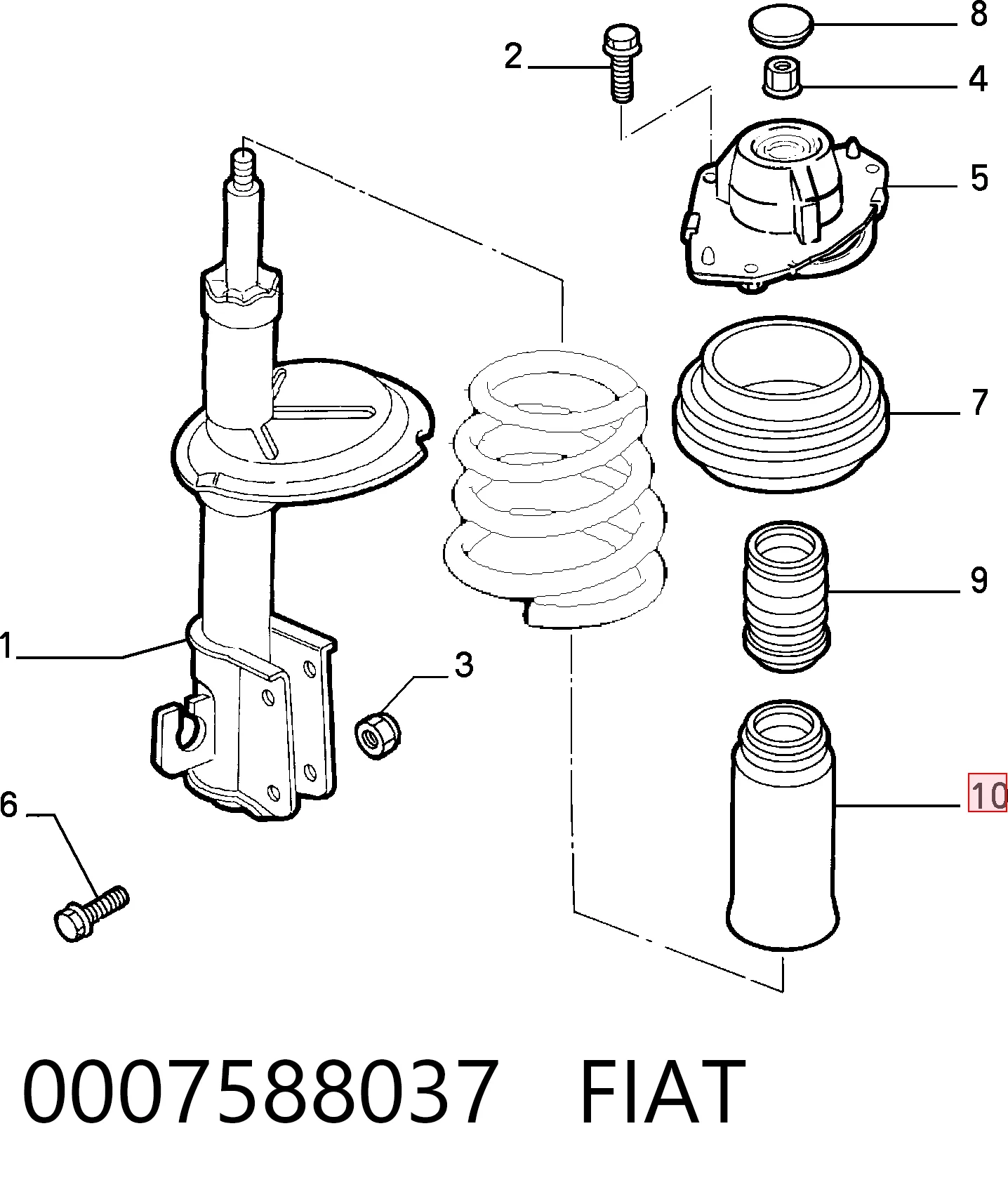 0007588037 Fiat/Alfa/Lancia