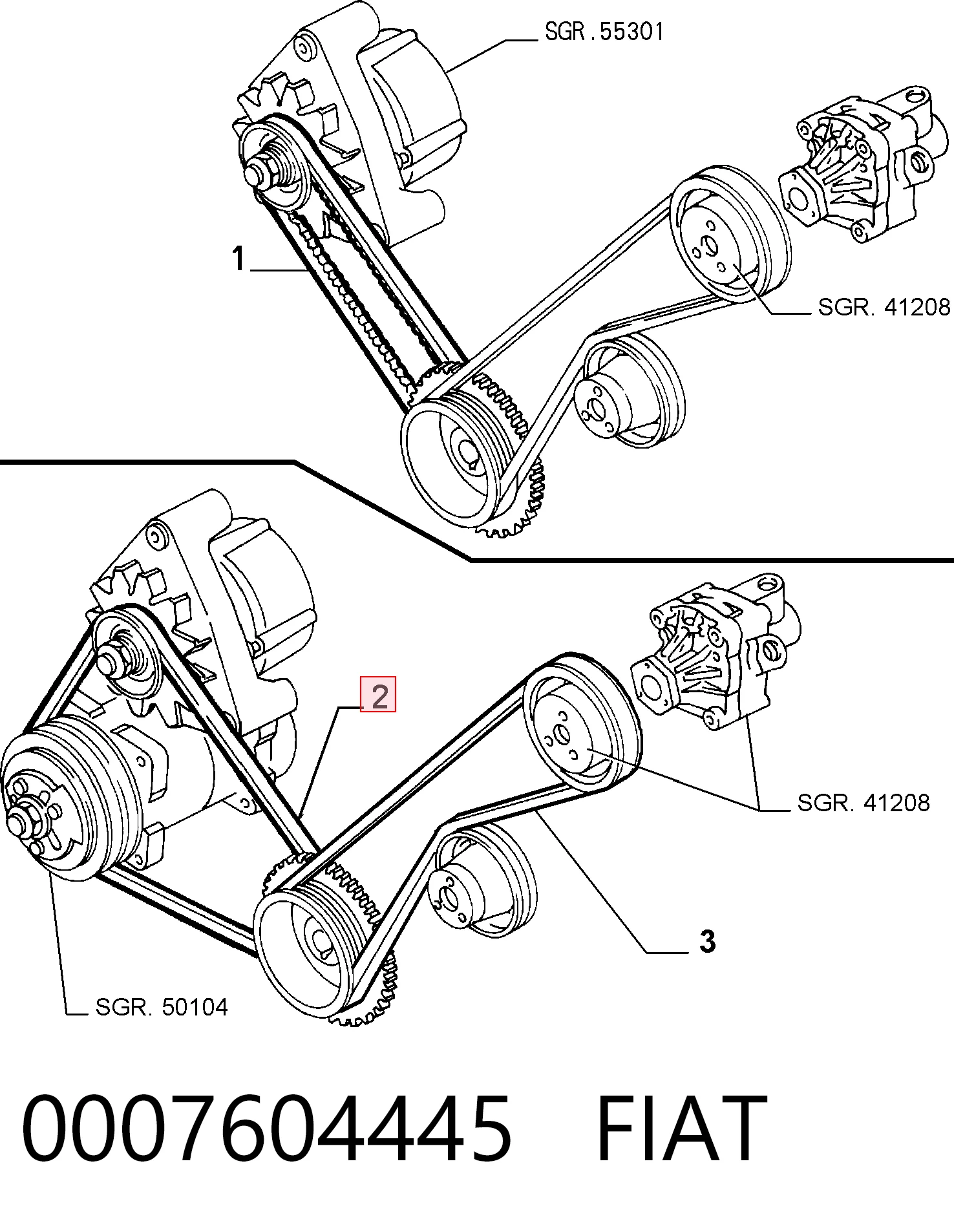 0007604445 Fiat/Alfa/Lancia