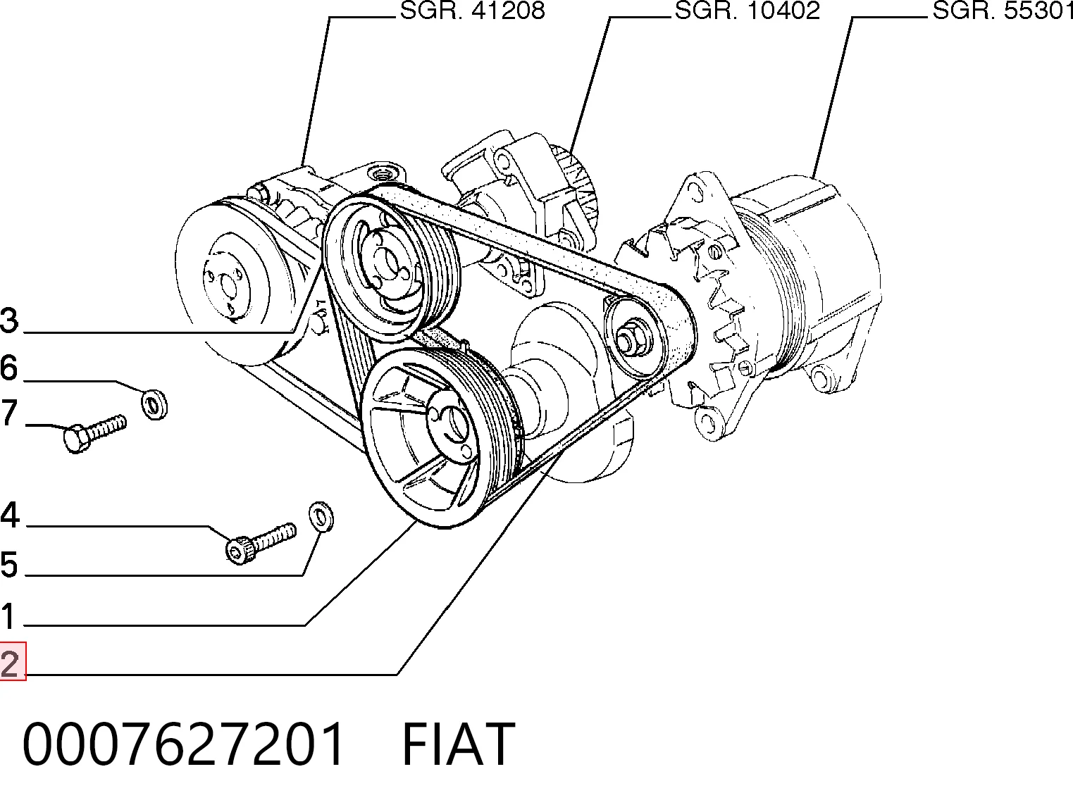 0007627201 Fiat/Alfa/Lancia