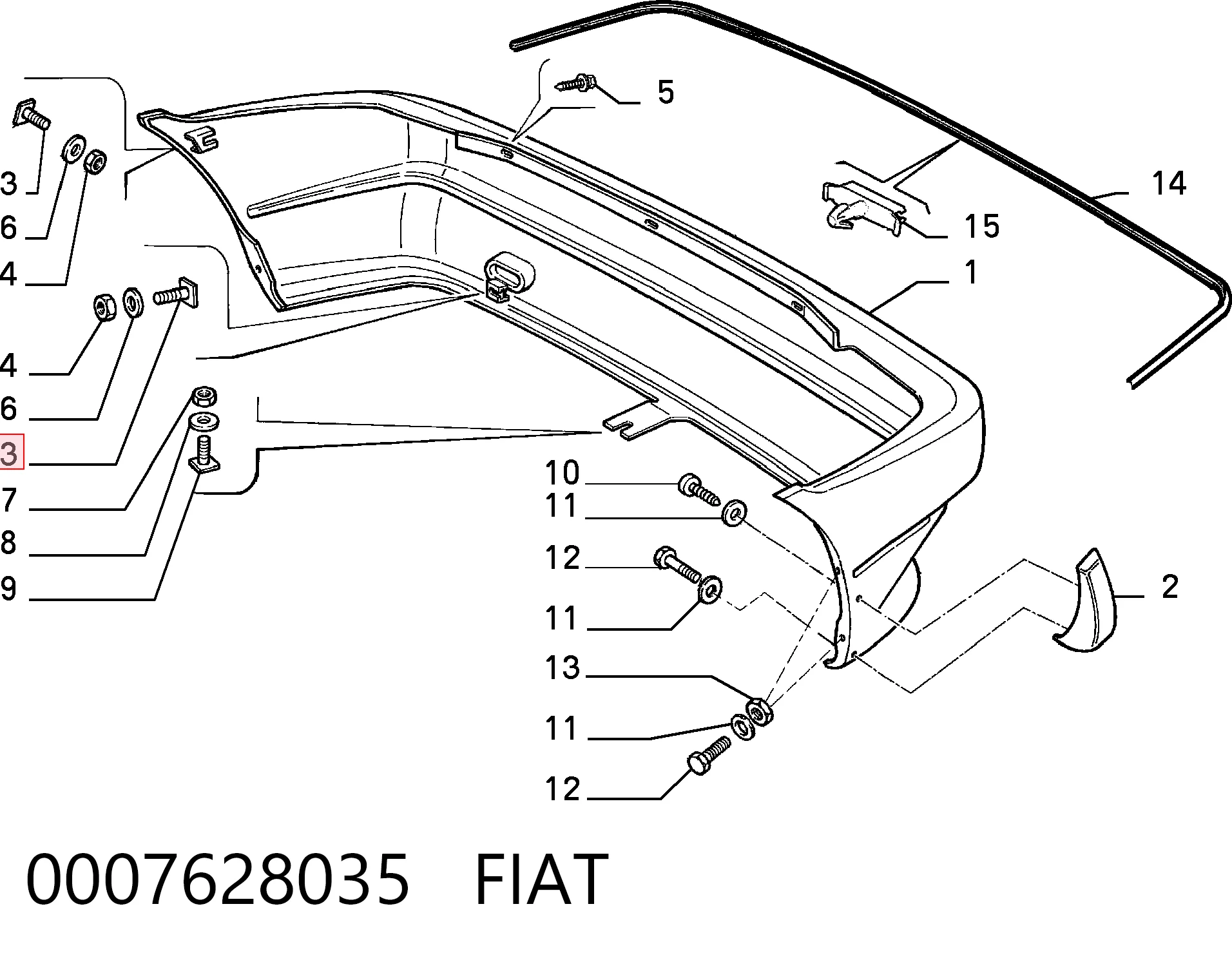 0007628035 Fiat/Alfa/Lancia