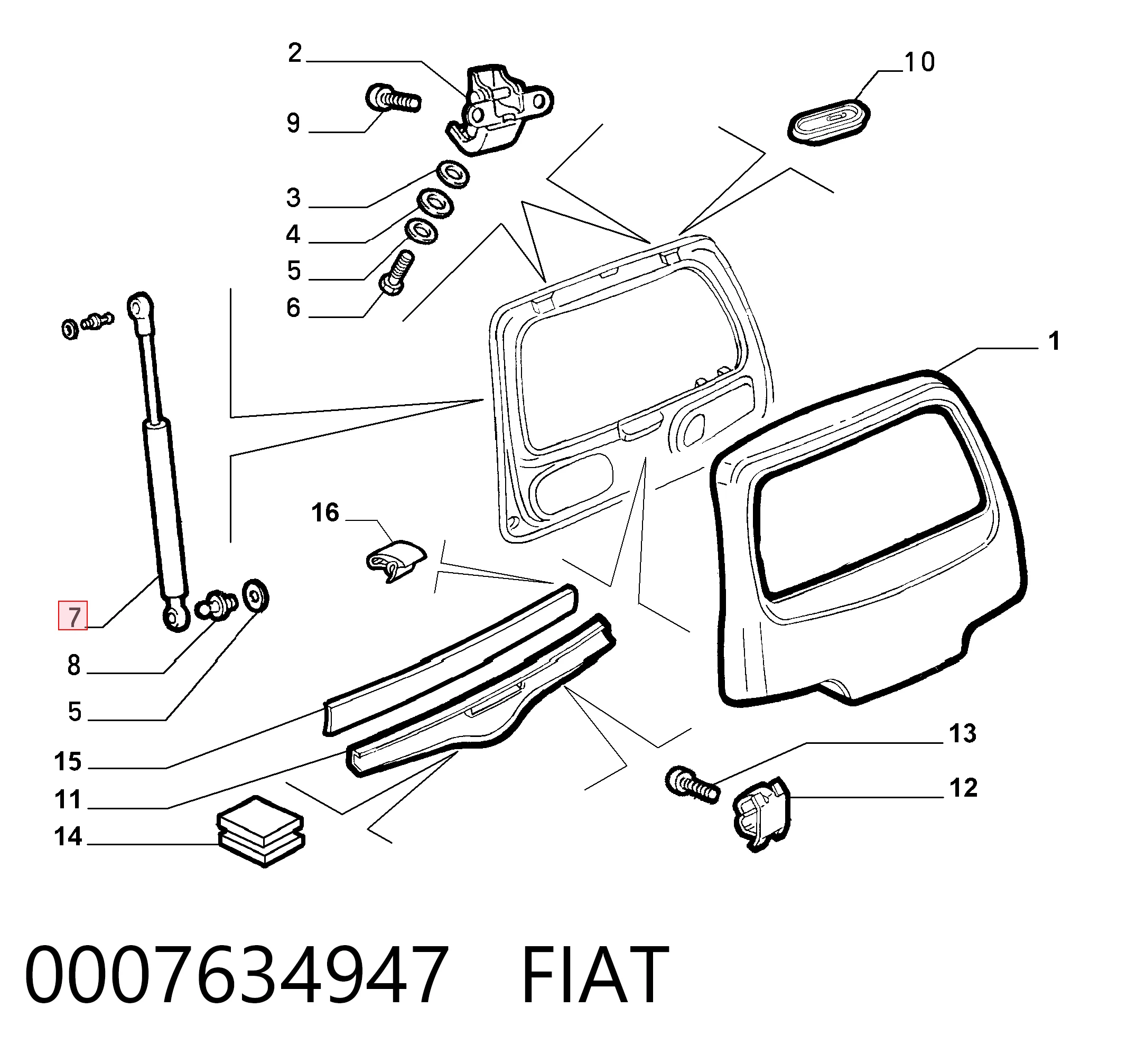 0007634947 Fiat/Alfa/Lancia