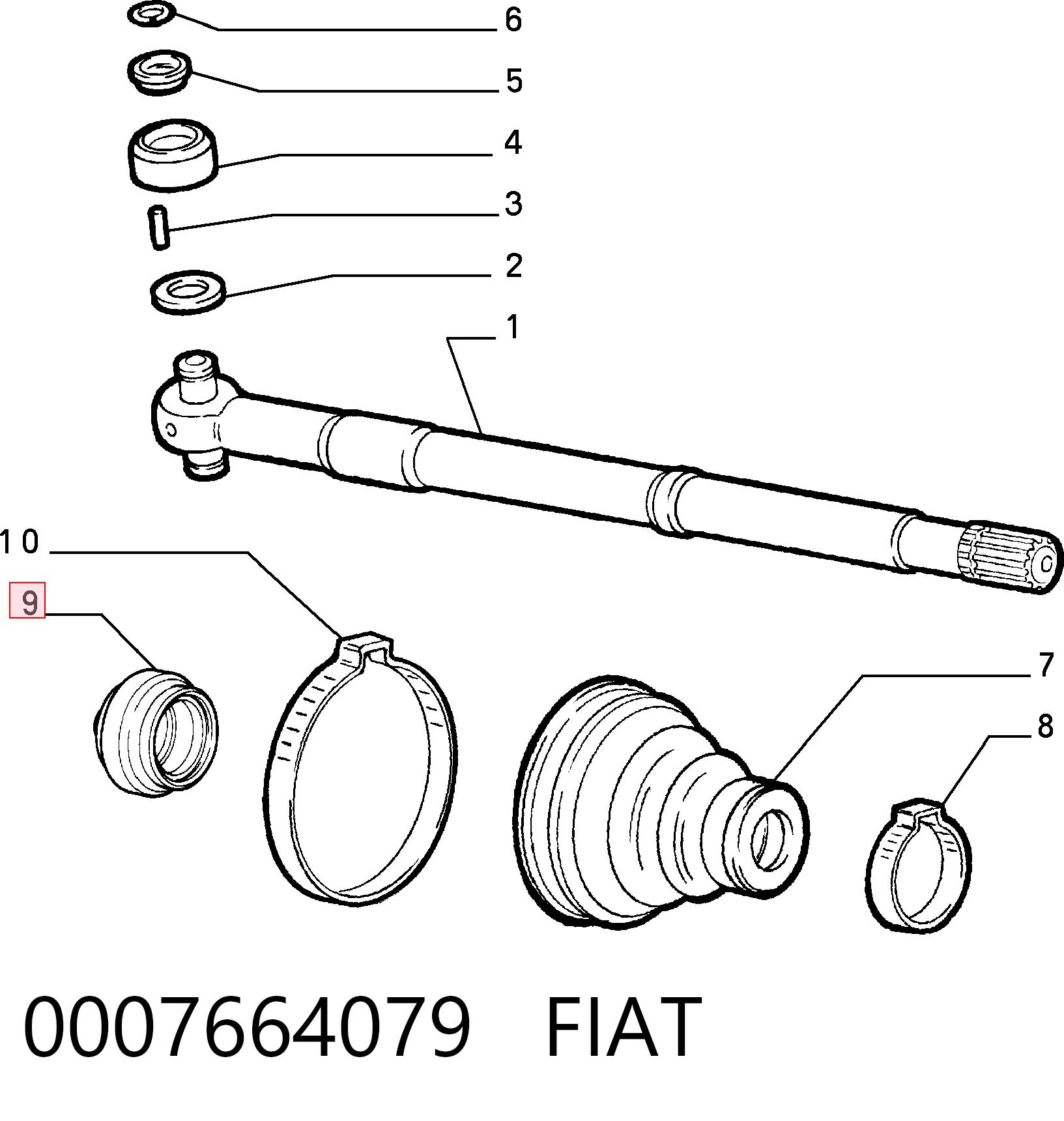 0007664079 Fiat/Alfa/Lancia