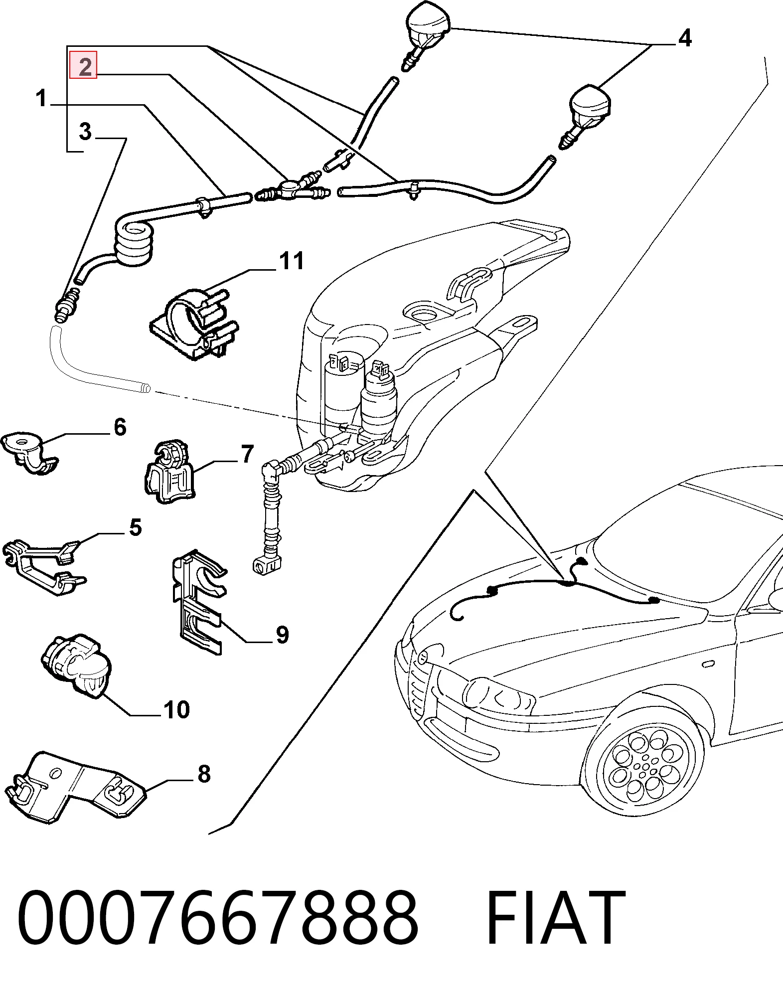 0007667888 Fiat/Alfa/Lancia
