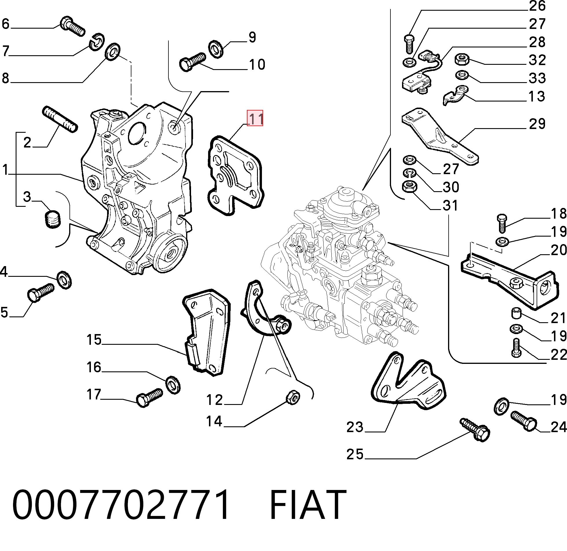 0007702771 Fiat/Alfa/Lancia