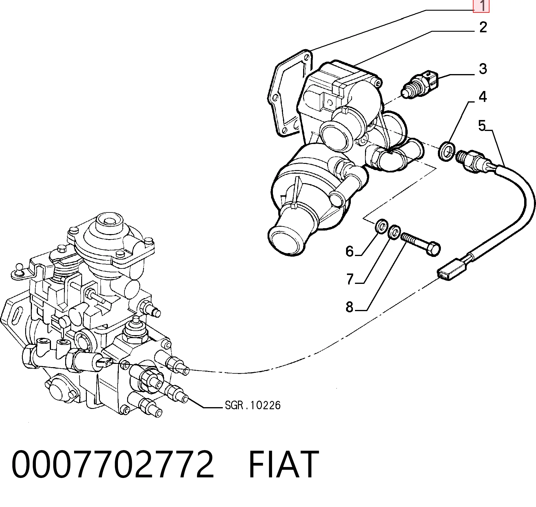 0007702772 Fiat/Alfa/Lancia