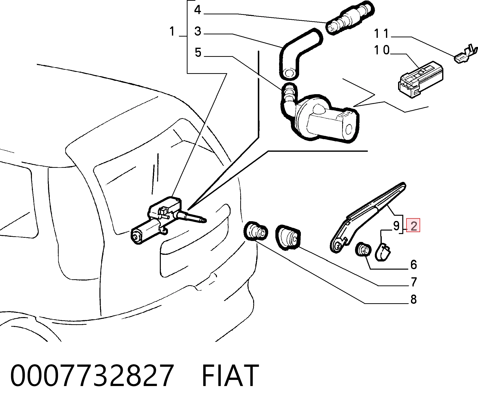 0007732827 Fiat/Alfa/Lancia