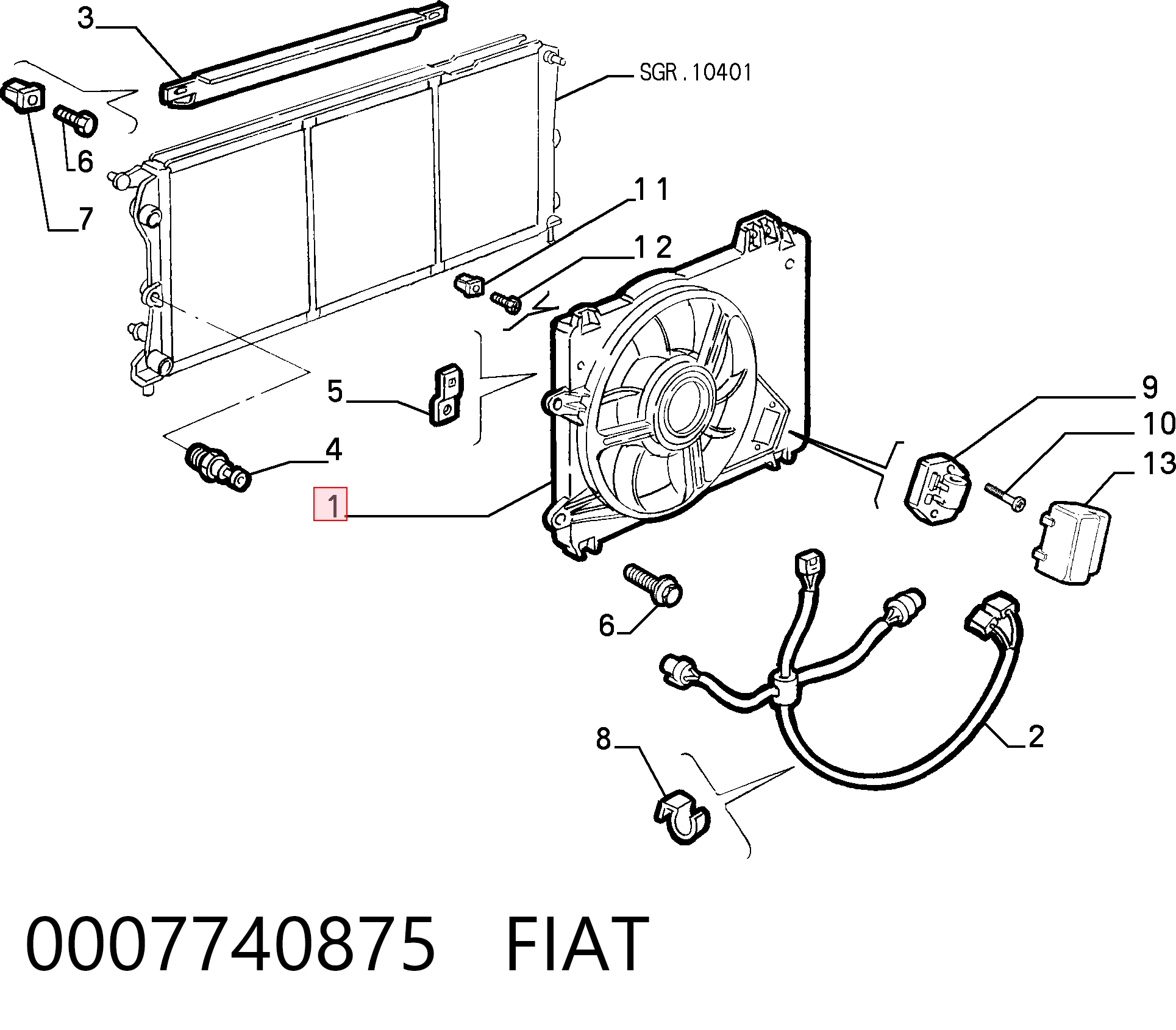 0007740875 Fiat/Alfa/Lancia