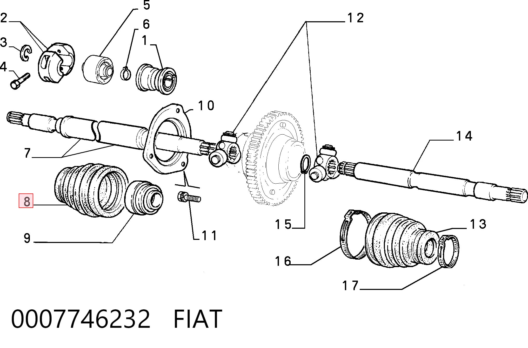 0007746232 Fiat/Alfa/Lancia