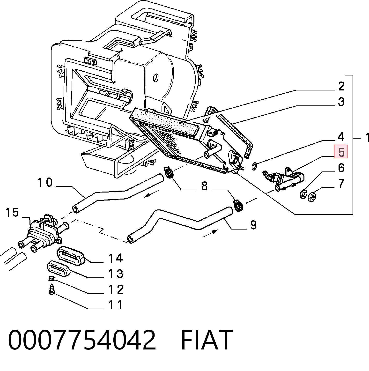 Valvula del calefactor Alfa Romeo 146  (1994-2001)