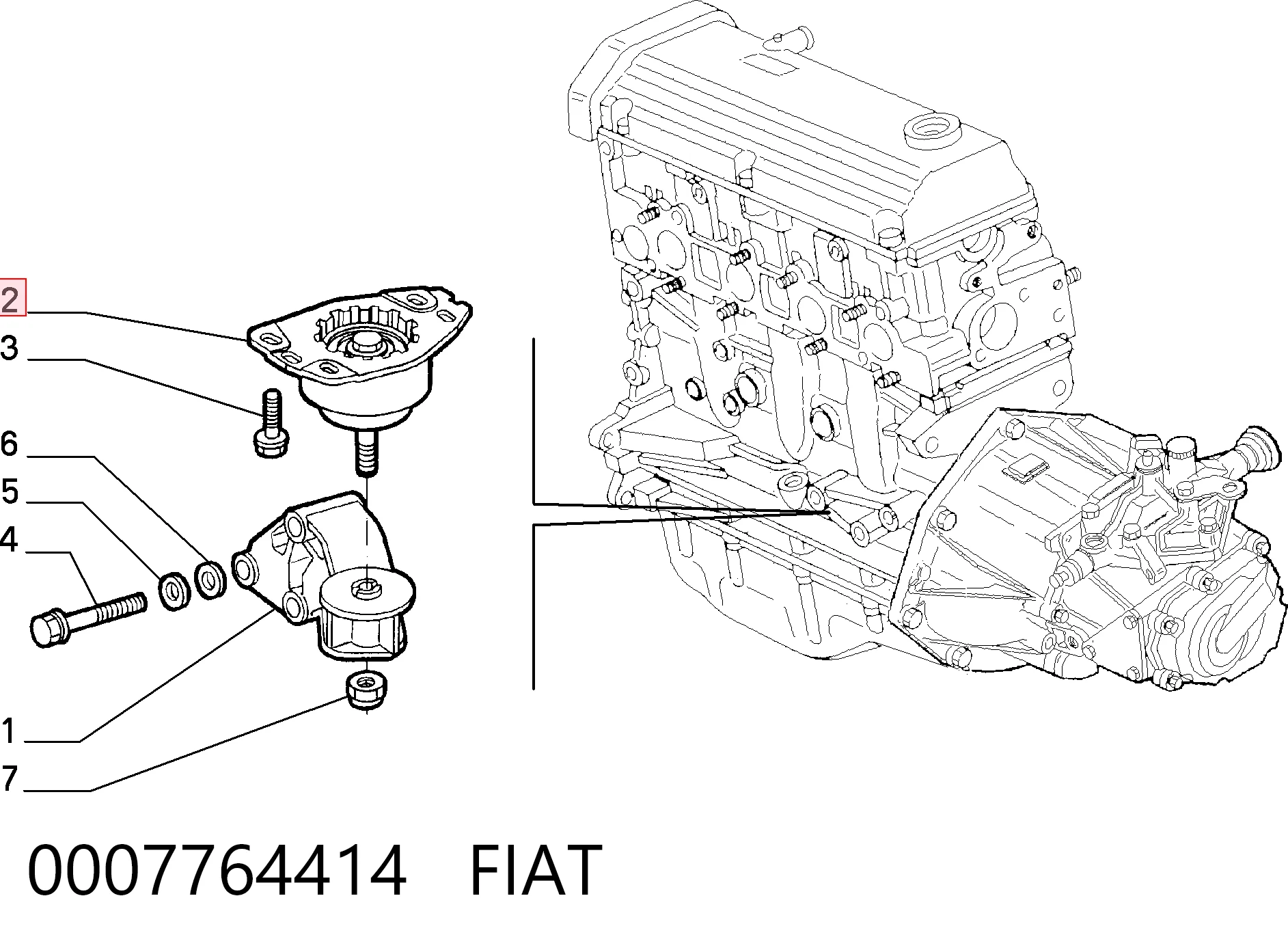 0007764414 Fiat/Alfa/Lancia