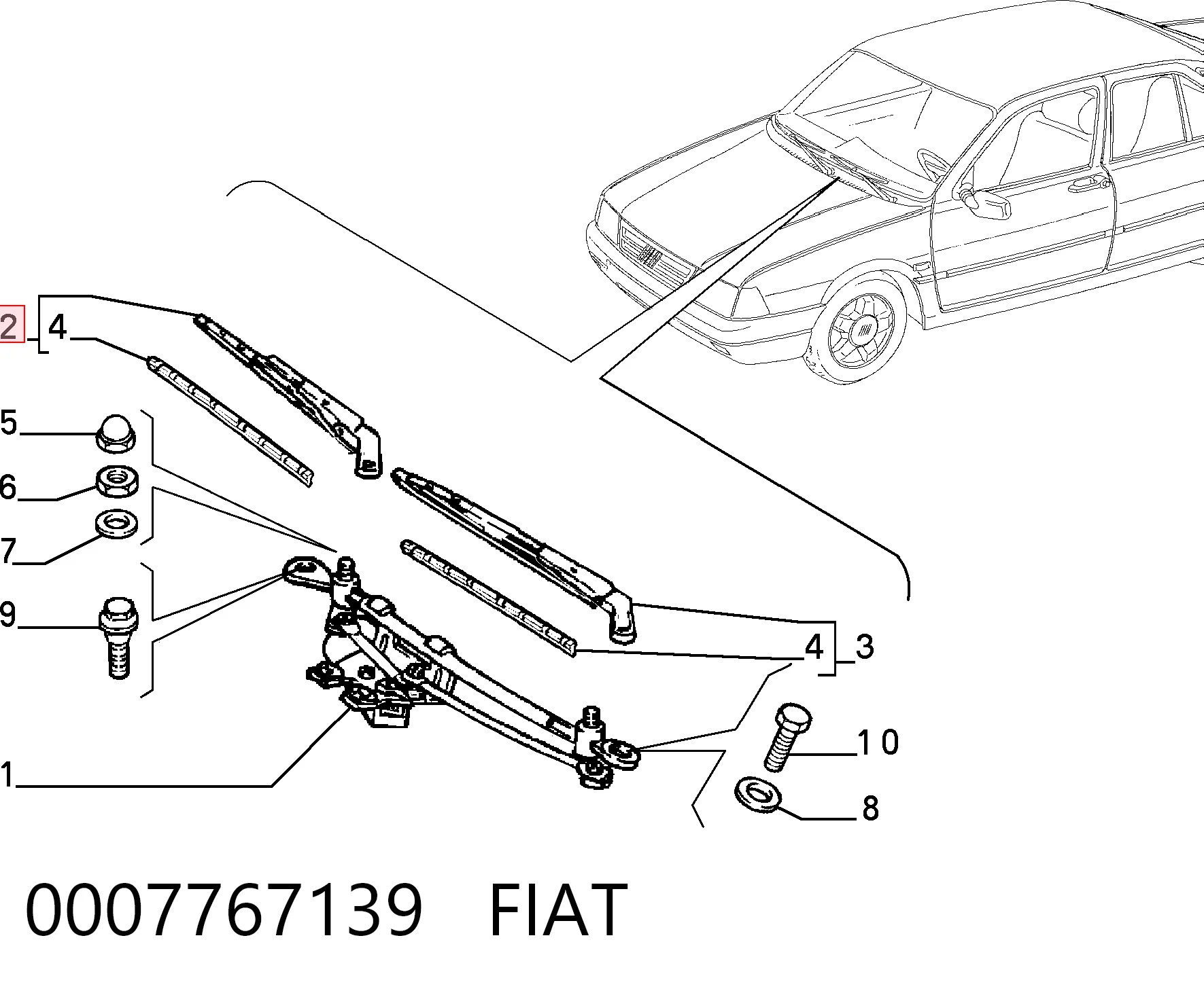 Comprar Brazo del limpiaparabrisas Alfa Romeo 146  930 a bajo precio