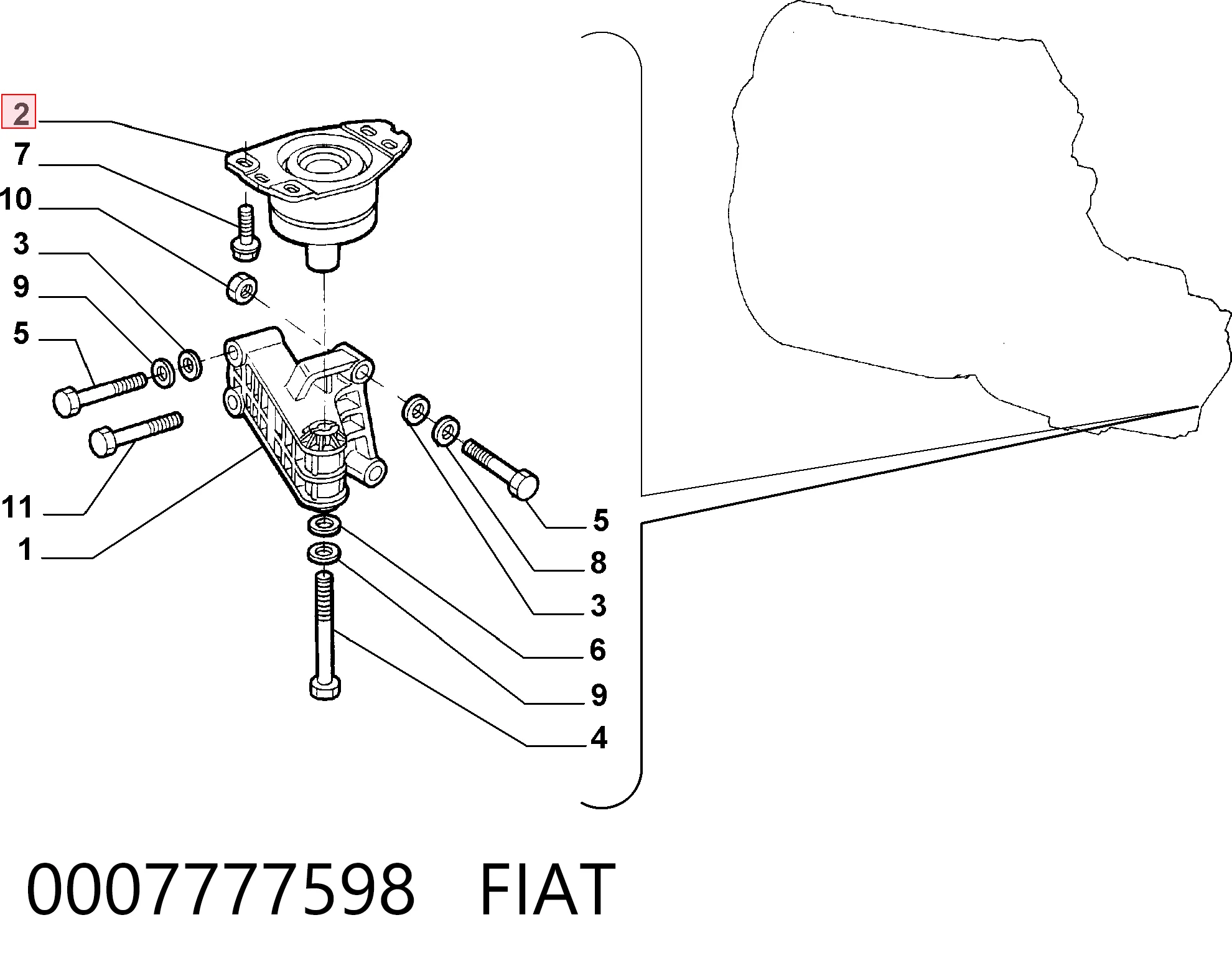 0007777598 Fiat/Alfa/Lancia