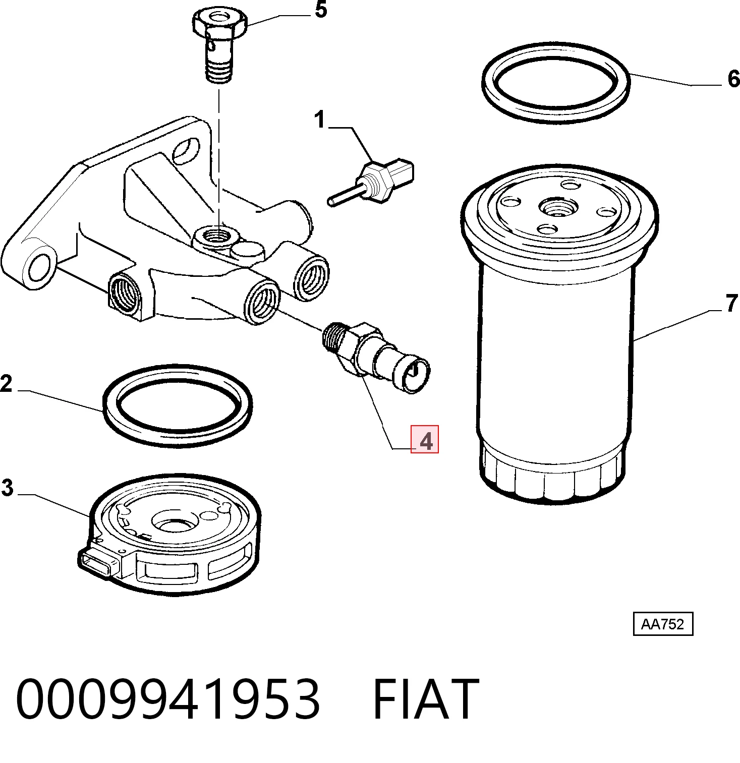 0009941953 Fiat/Alfa/Lancia