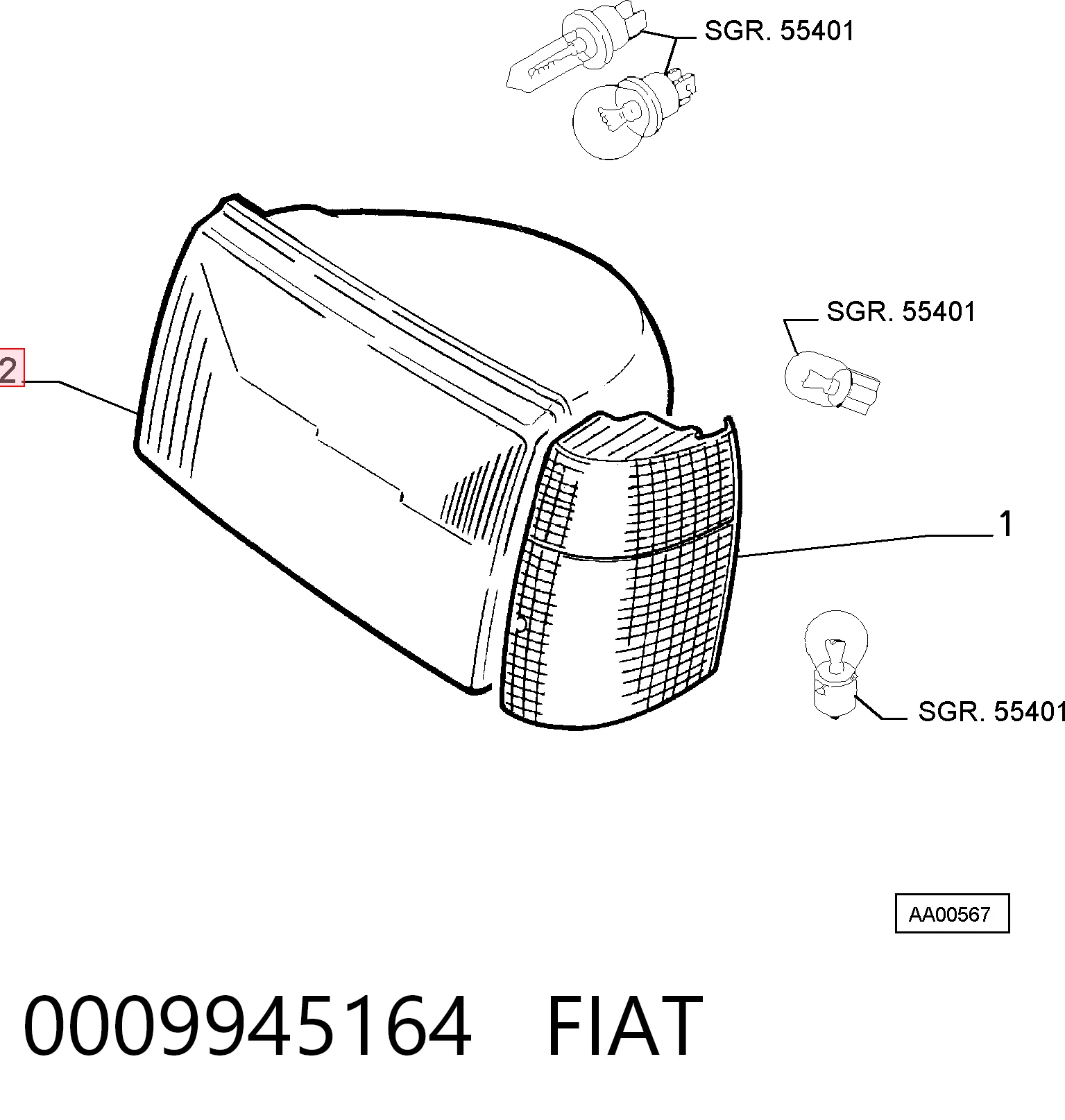 Faro Fiat Uno hatchback (146A) (1983 - 1996) precio, desde 48,93 EUR