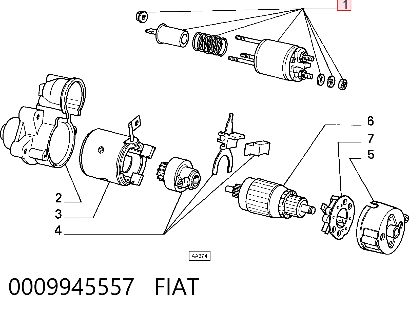 0009945557 Fiat/Alfa/Lancia