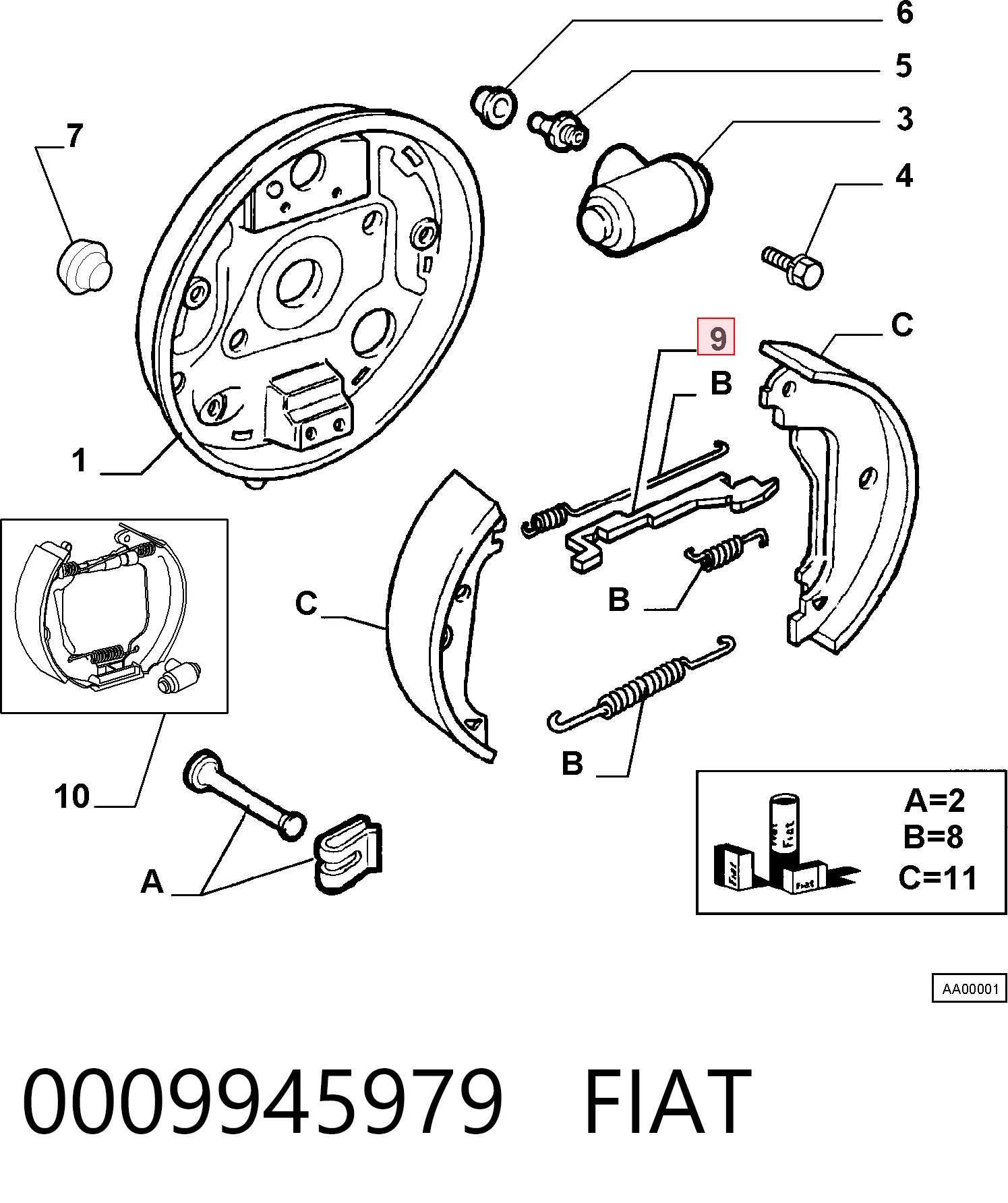 0009945979 Fiat/Alfa/Lancia