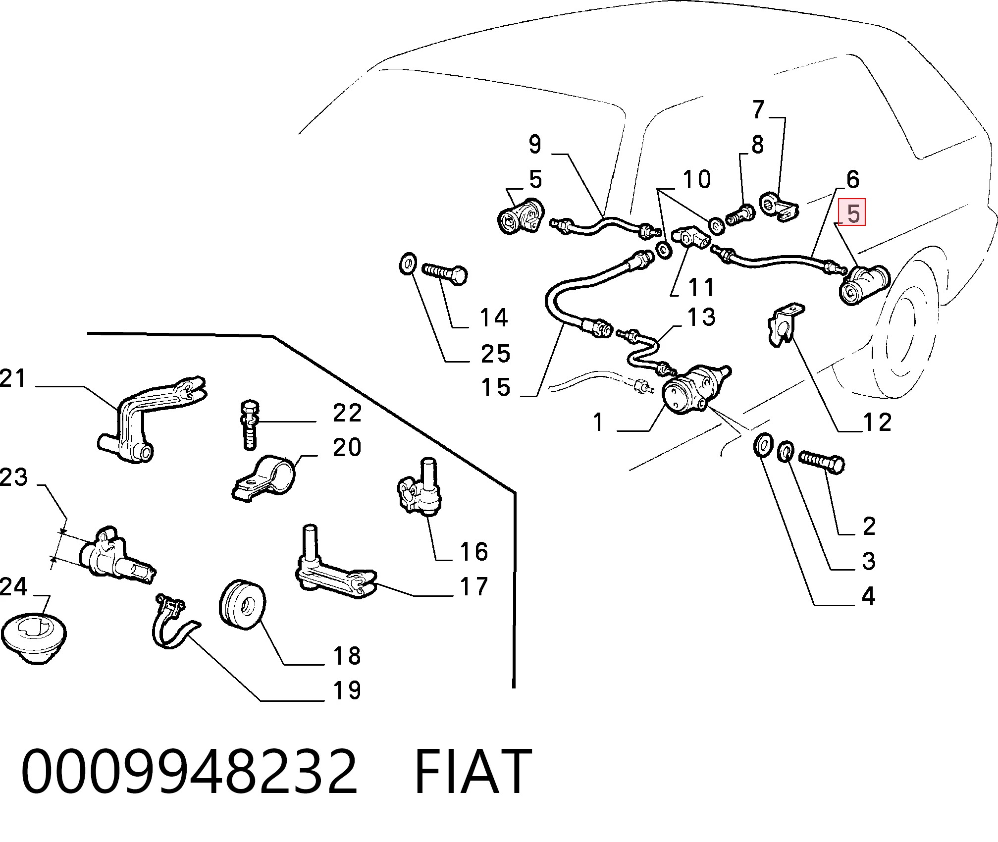 Cilindro de freno de rueda trasera Seat Marbella hatchback (28) (1986 - 1998) precio, desde 6,67 EUR